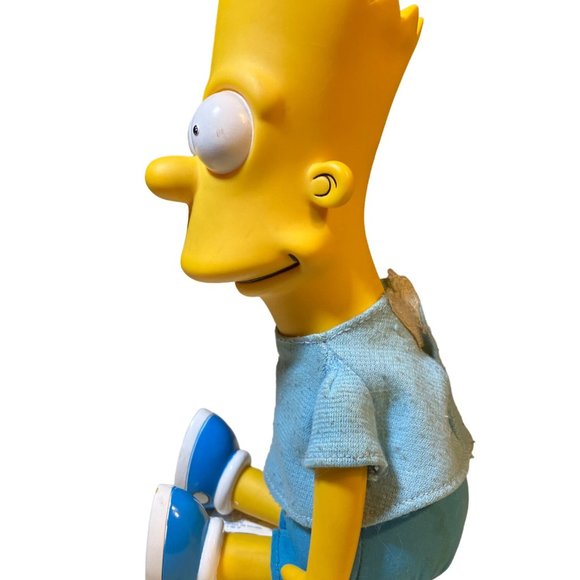 The Simpsons Bart Simpson 11” Vinyl Head Plush Doll Vintage 90's - Picture 4 of 15